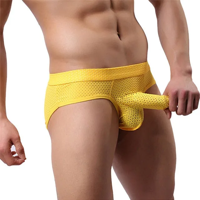 Hot Men'S Sexy Underwear U Convex Design Smooth Long Bulge Pouch Shorts Briefs Clothes