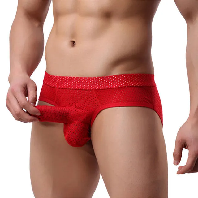 Hot Men'S Sexy Underwear U Convex Design Smooth Long Bulge Pouch Shorts Briefs Clothes