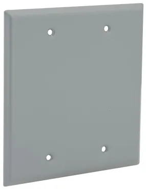 Hubbell 5175-0 Cover, 4-1/2 in L, 4-1/2 in W, Aluminum, Gray, Powder-Coated :EA: QUANTITY: 1