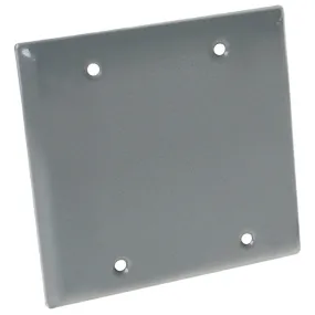 Hubbell 5175-5 Cover, 4-1/2 in L, 4-1/2 in W, Metal, Gray, Powder-Coated :CD: QUANTITY: 1