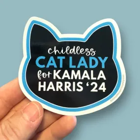 Kamala Childless Cat Lady 2024 Sticker