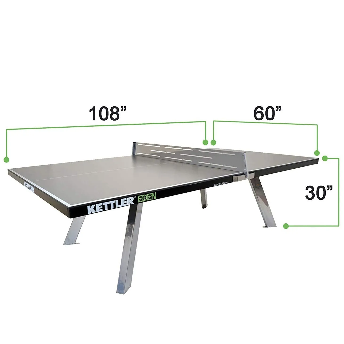 Kettler Eden TT Outdoor Tennis Table In Grey