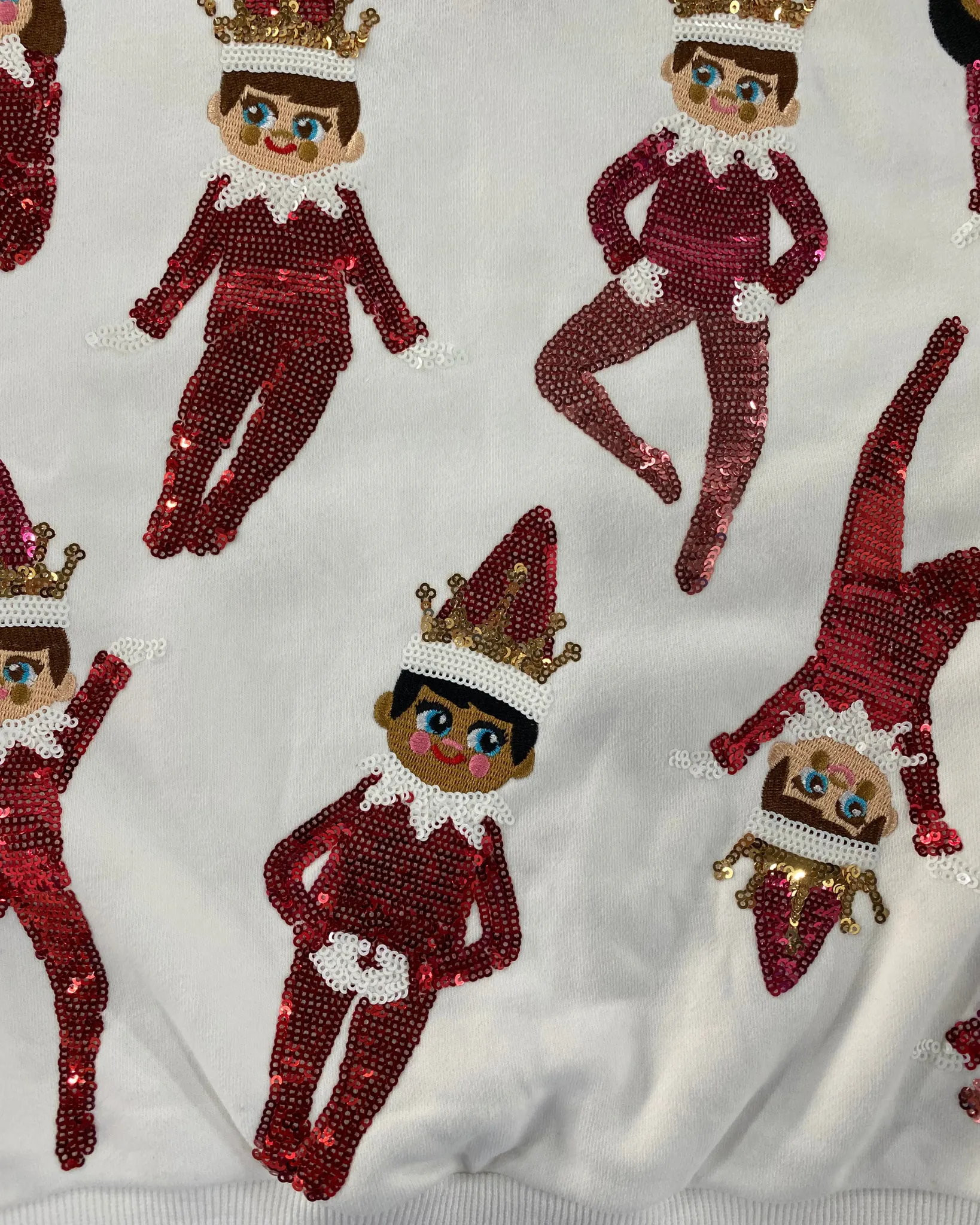 Kids White Elf On The Shelf Sweatshirt