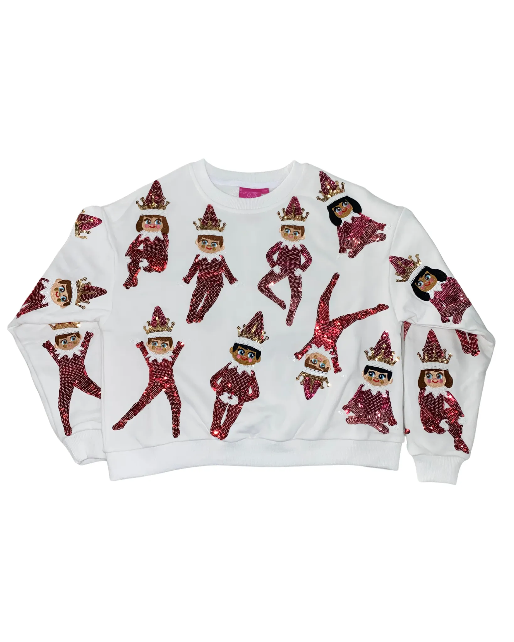 Kids White Elf On The Shelf Sweatshirt