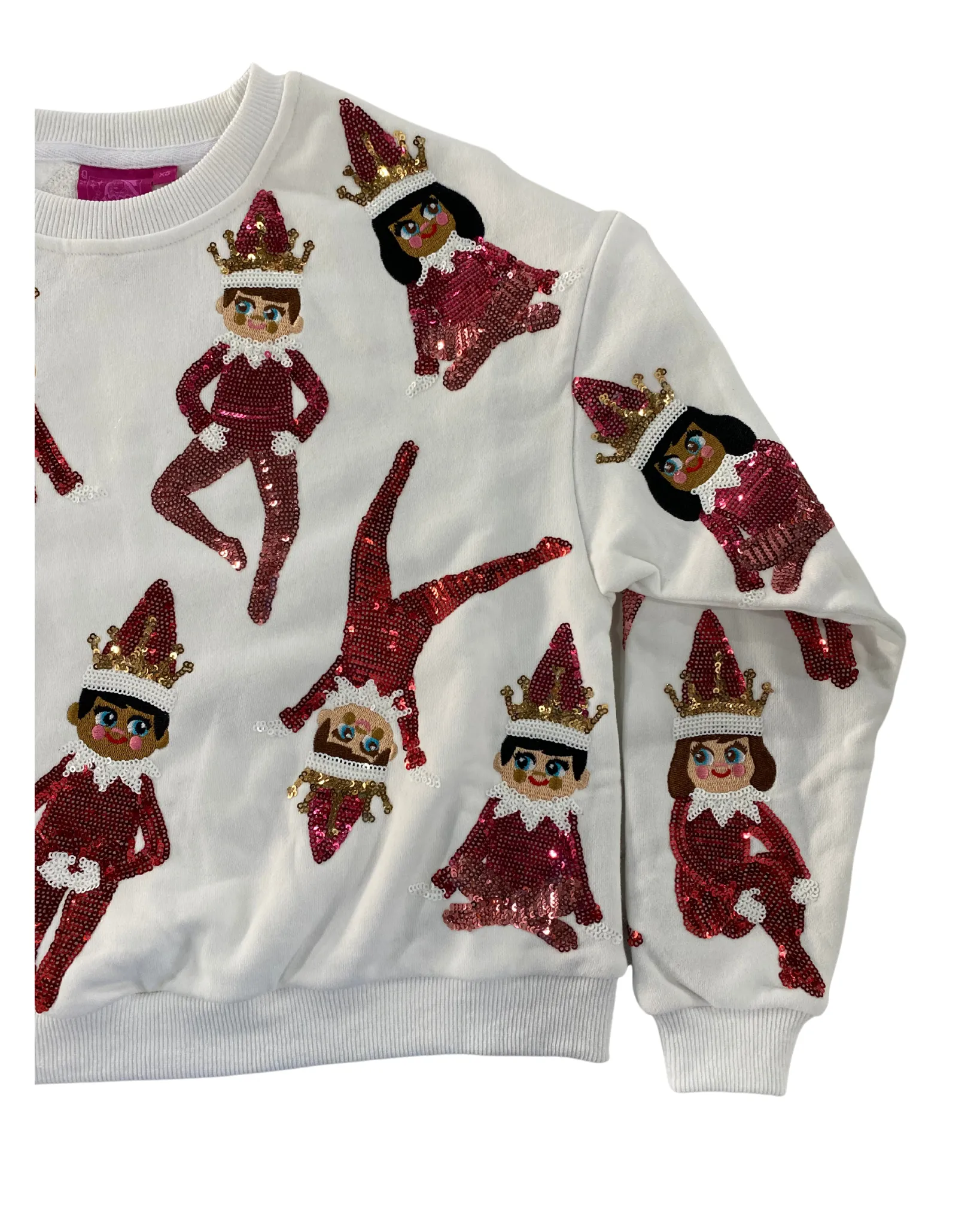 Kids White Elf On The Shelf Sweatshirt