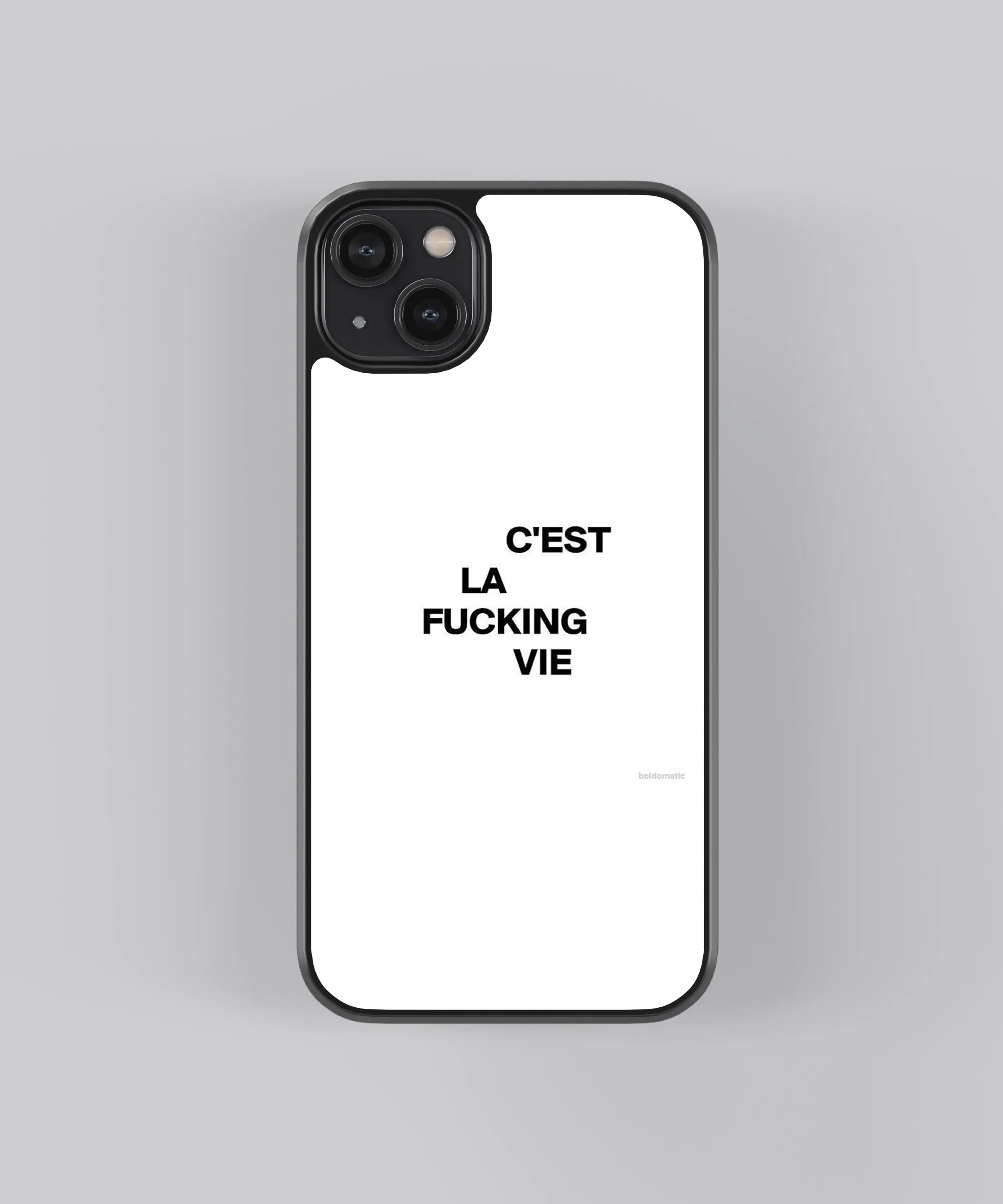 LA C'est Vie Abstract Glass Phone Case Cover