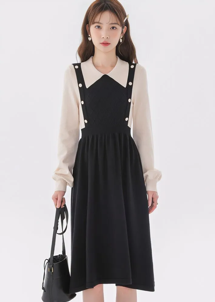 LAYER POLO KNIT DRESS