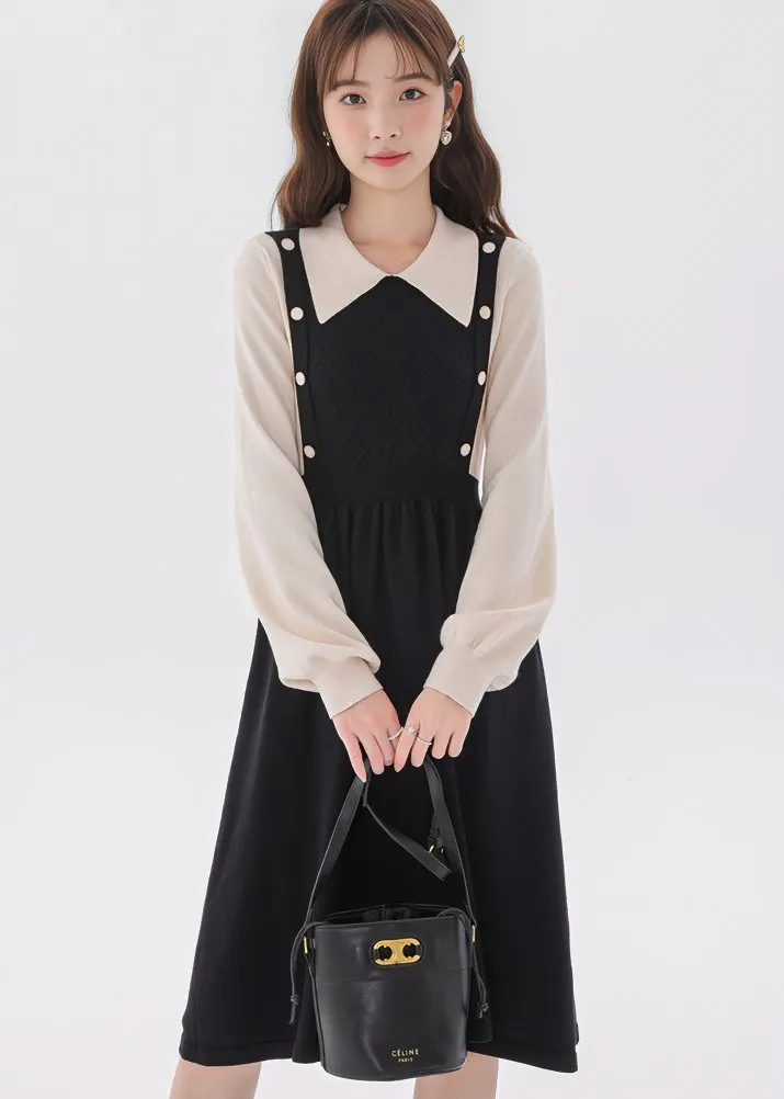 LAYER POLO KNIT DRESS