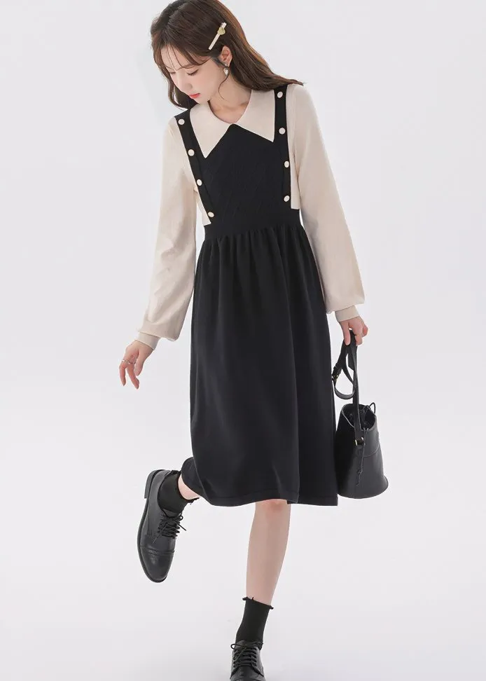 LAYER POLO KNIT DRESS