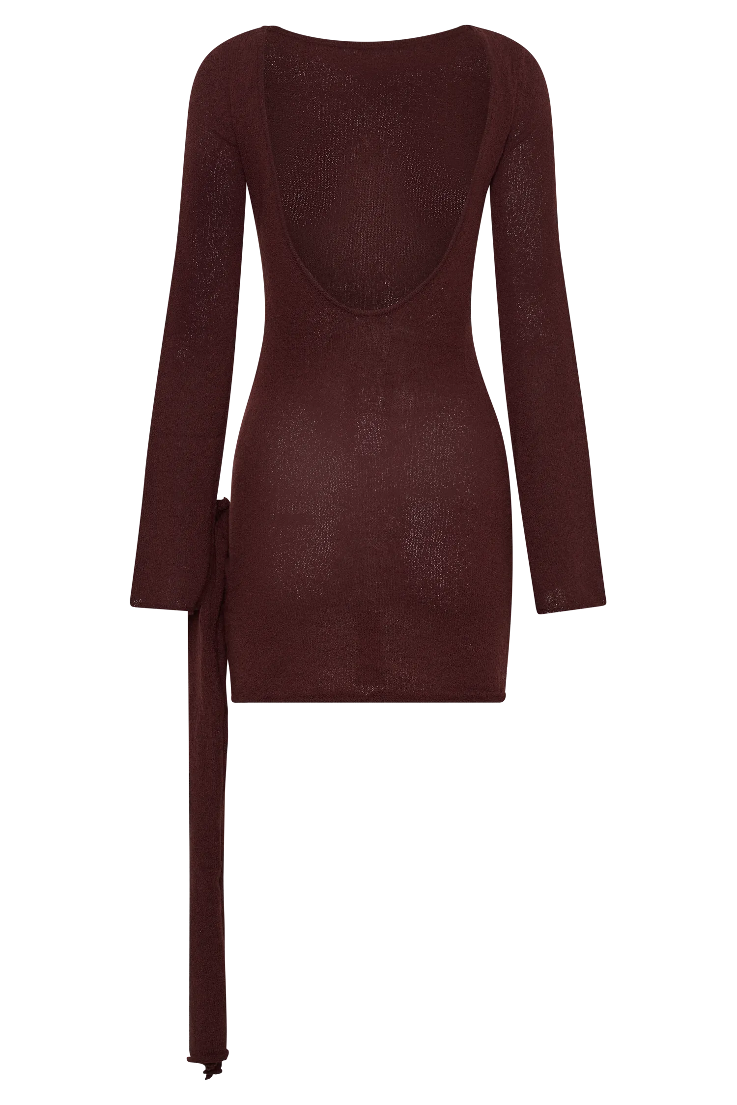 Liana Long Sleeve Knit Mini Dress - Plum