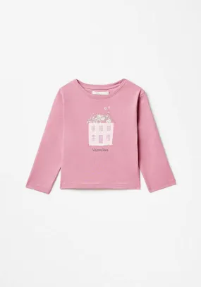 Long Sleeve House Tshirt - Pink