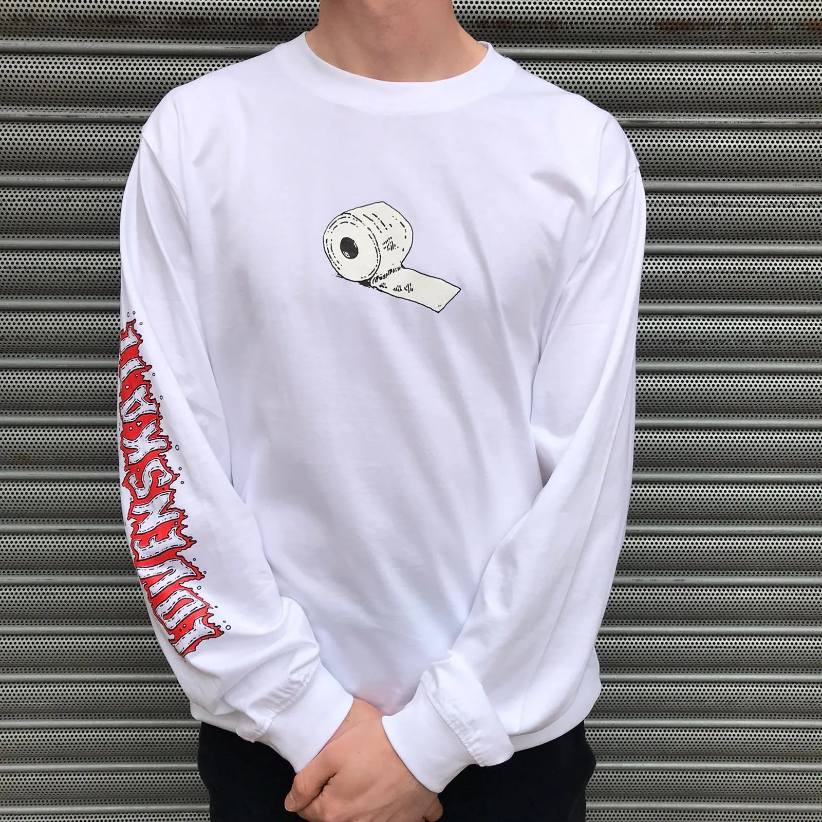 Lovenskate On Ya Bike Boris Long Sleeve T Shirt - White