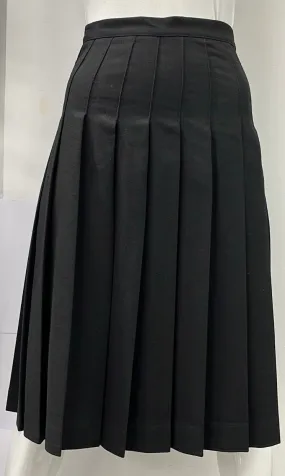 MAXMRKT WOOL PLEATED SKIRT-27" BLACK