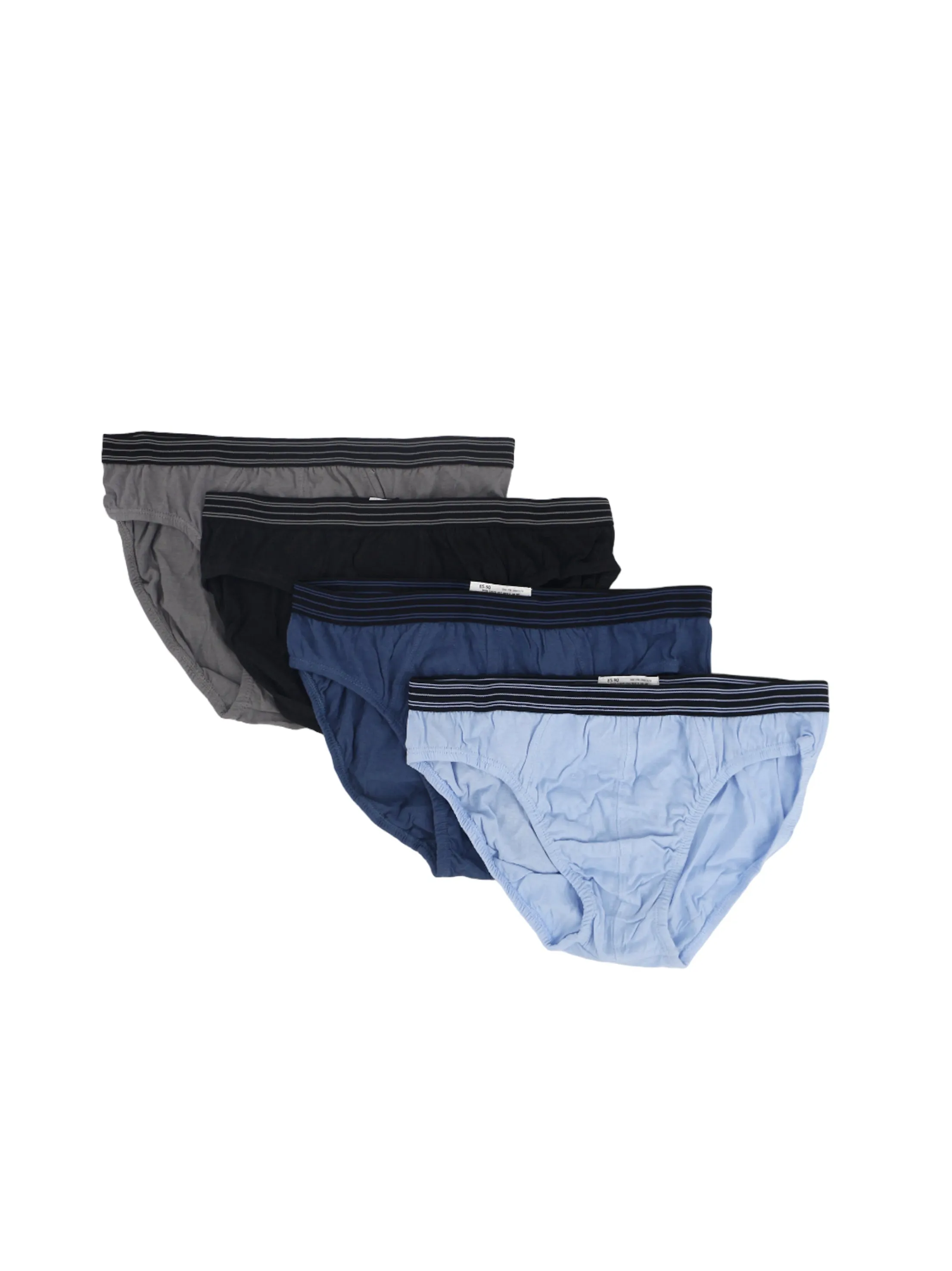 Men's 4 Pack Plain Solid Brief,Multi