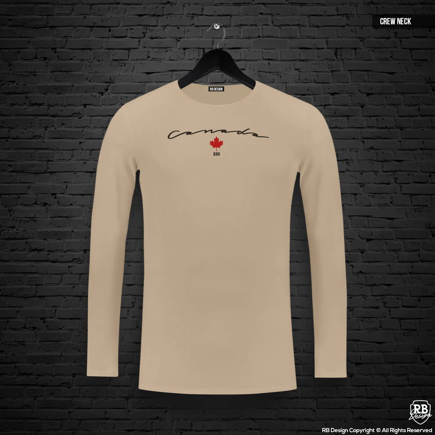 Mens Long Sleeve T-shirt "Canada" MD924