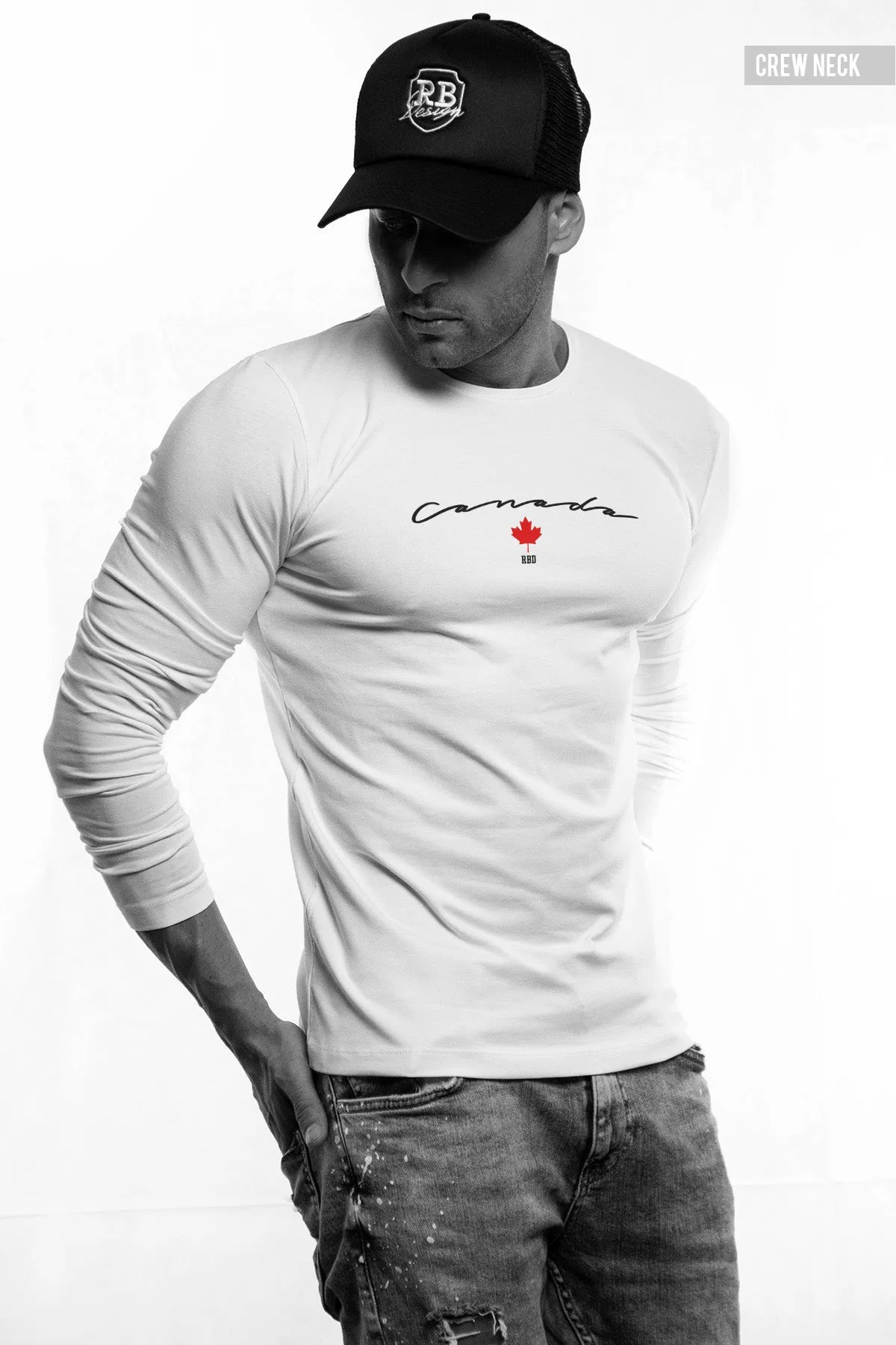 Mens Long Sleeve T-shirt "Canada" MD924