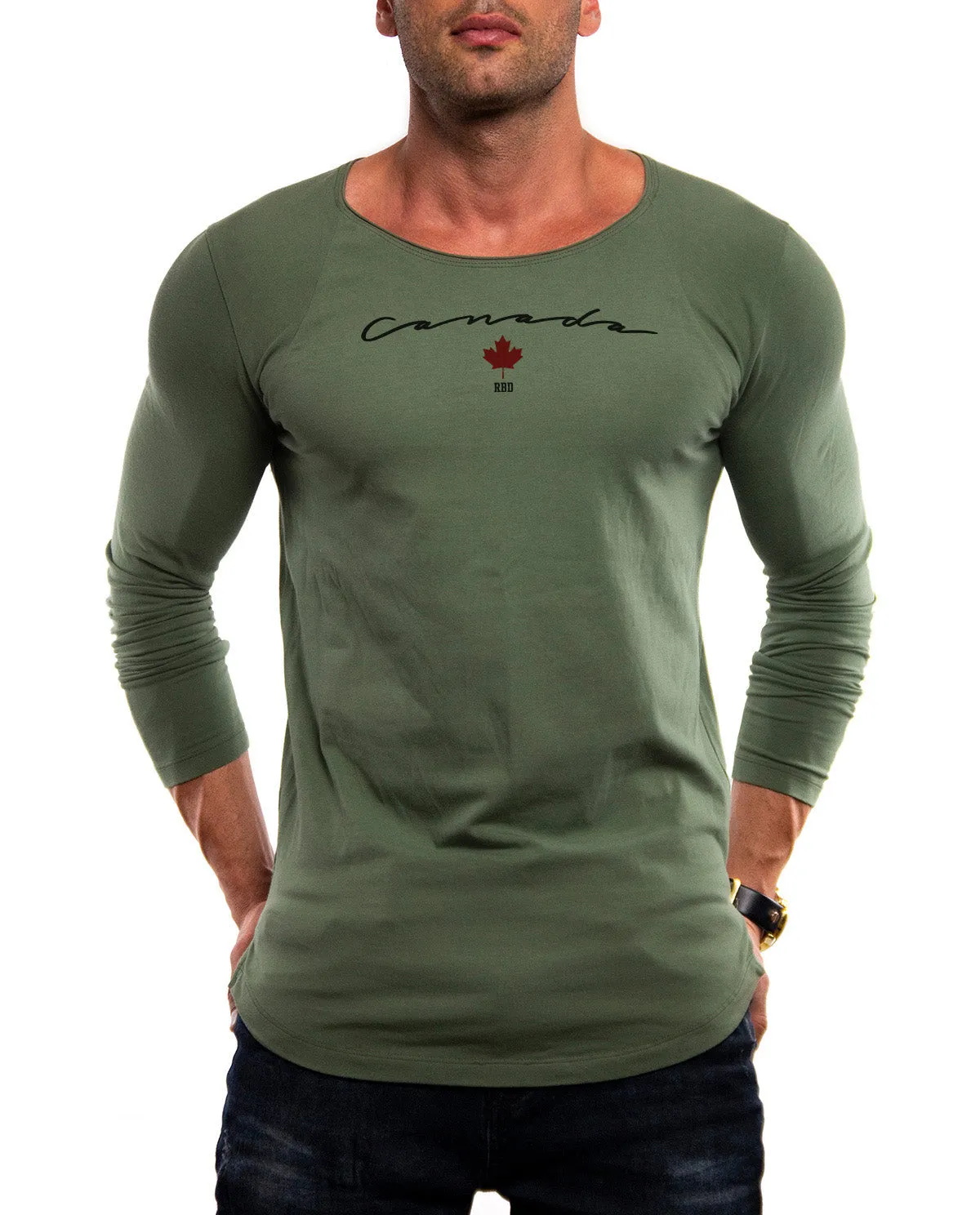 Mens Long Sleeve T-shirt "Canada" MD924