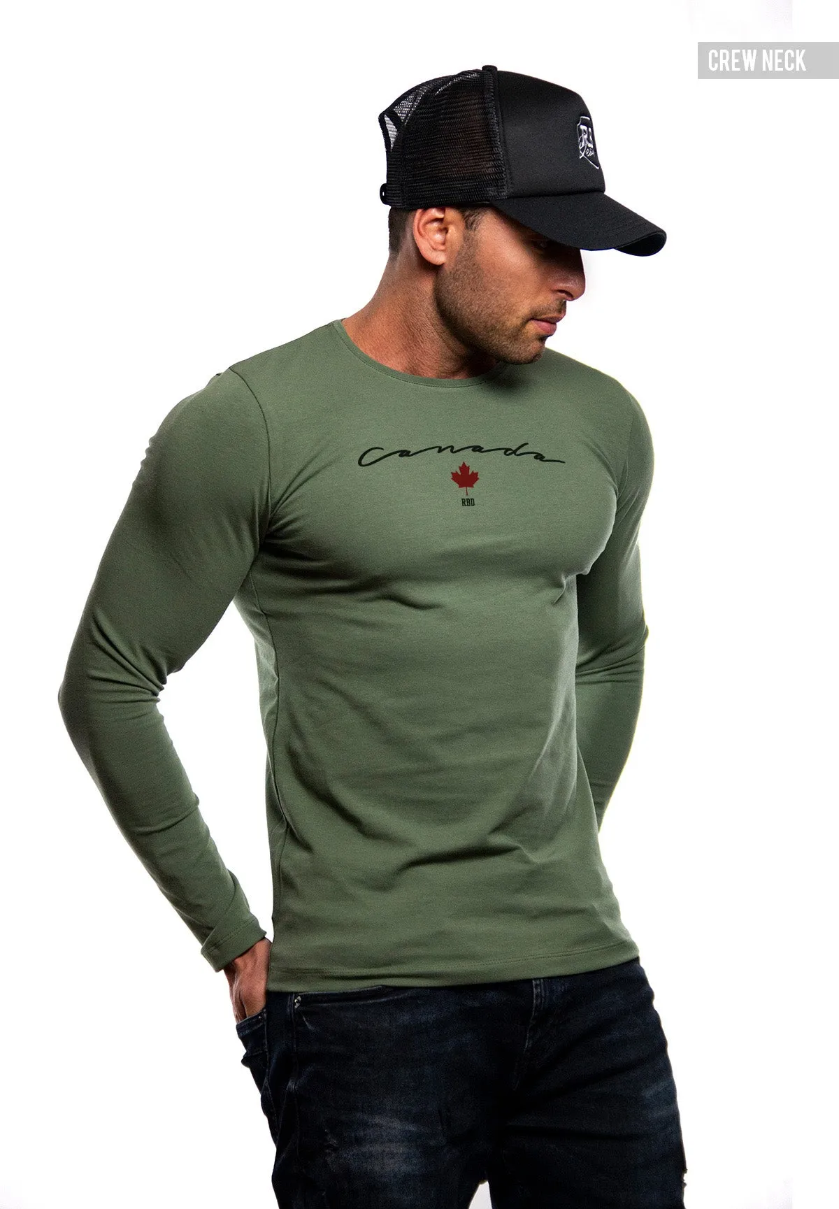 Mens Long Sleeve T-shirt "Canada" MD924