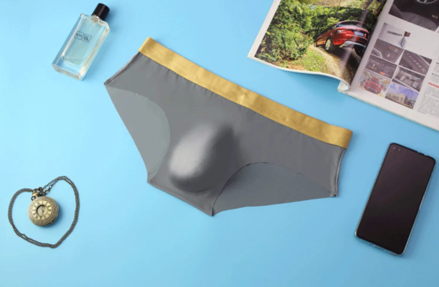 Men's Ultra Thin Enhancing Silky Underwear