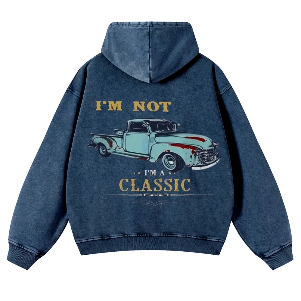 Mens Vintage I'M Not I'M A Classic Hoodies