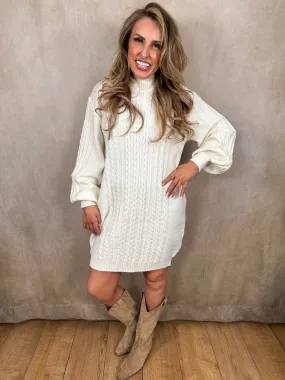 Molly Cable Knit Jumper Dress