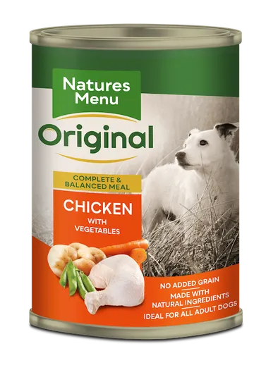 Natures Menu Original Dog Can Adult Chicken With Vegetables 12 x 400g