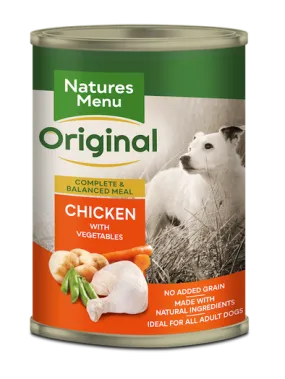 Natures Menu Original Dog Can Adult Chicken With Vegetables 12 x 400g