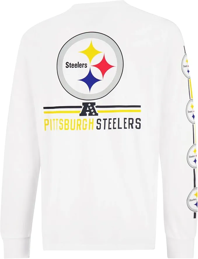 NFL Official Adults Super Soft Supreme Long Sleeve T-Shirt - Unisex|Pittsburgh Steelers