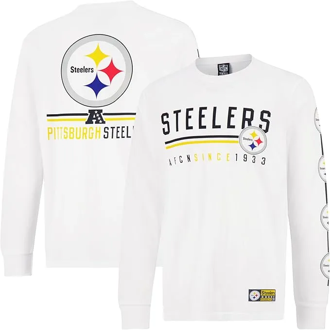 NFL Official Adults Super Soft Supreme Long Sleeve T-Shirt - Unisex|Pittsburgh Steelers