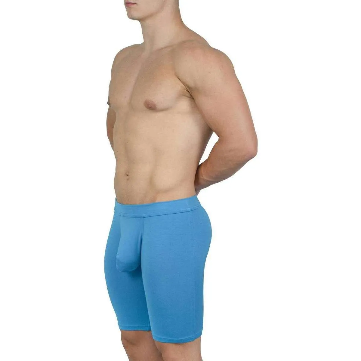 Obviously EliteMan Boxer Brief 9inch Leg - Maui Blue