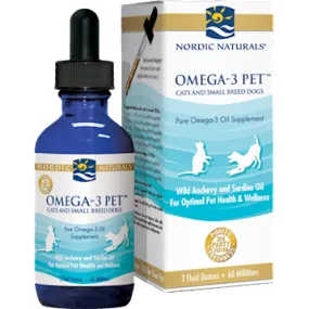 Omega-3  Pet 2 fl oz Sm. Cats & Dogs By Nordic Naturals