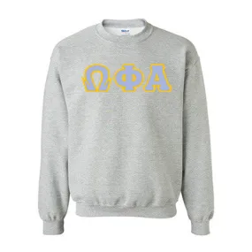 Omega Phi Alpha Standards Crewneck Sweatshirt - G180 - TWILL