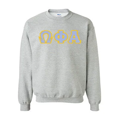 Omega Phi Alpha Standards Crewneck Sweatshirt - G180 - TWILL