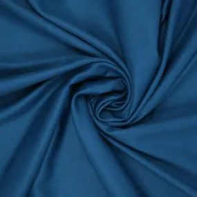 Oxford Blue Solid Silk & Wool Blend Fabric