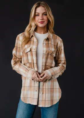 Plaid Flannel | Tan, Camel & Brown