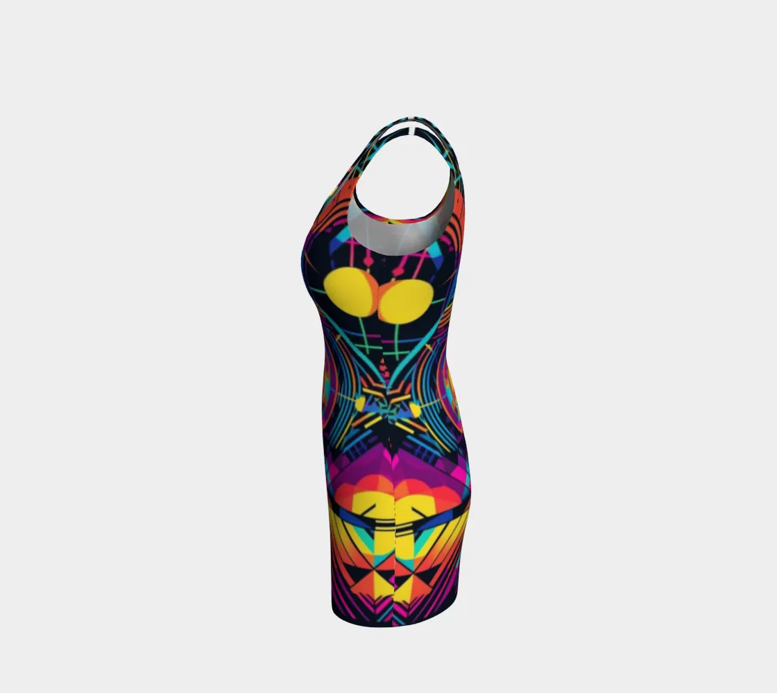 PORTAL BODYCON DRESS  | ACIDMATH AI