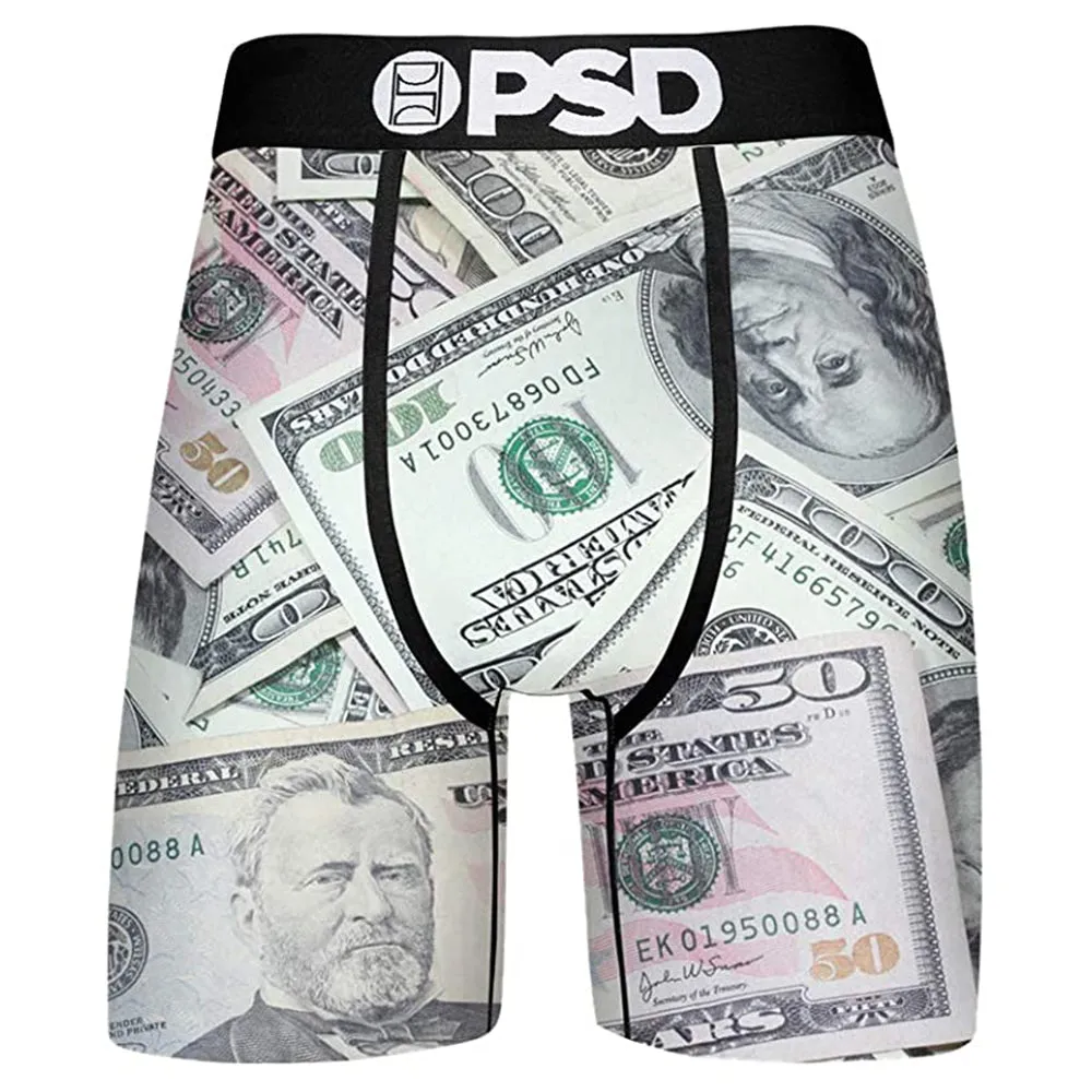 PSD Mens Green Cash Underwear - E32011007-GRN-L