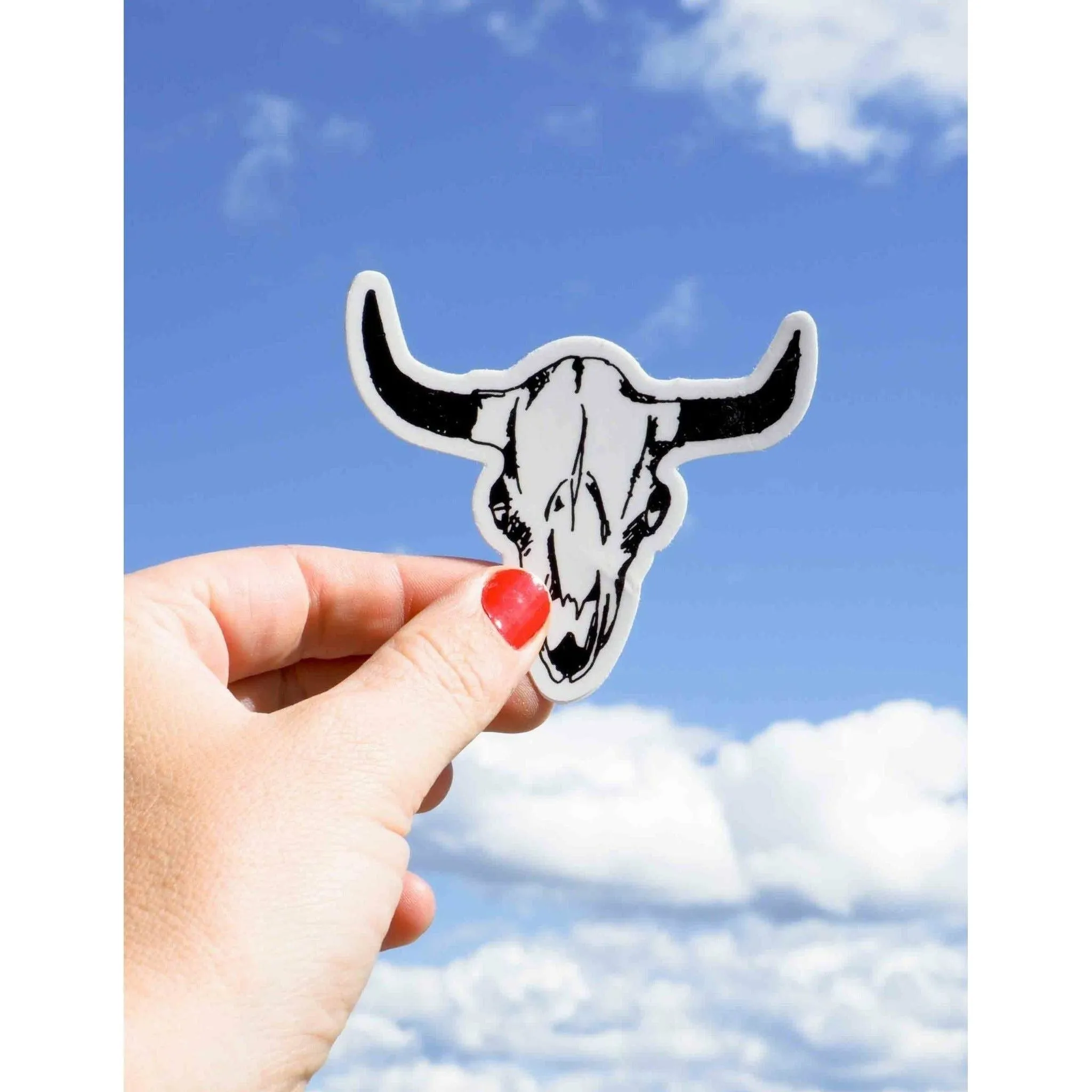 "Bison Skull" Sticker