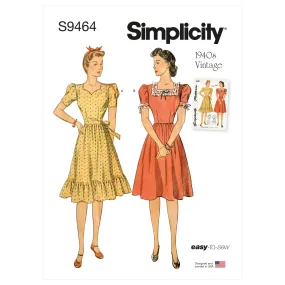 Simplicity Pattern S9464 Misses' Dress