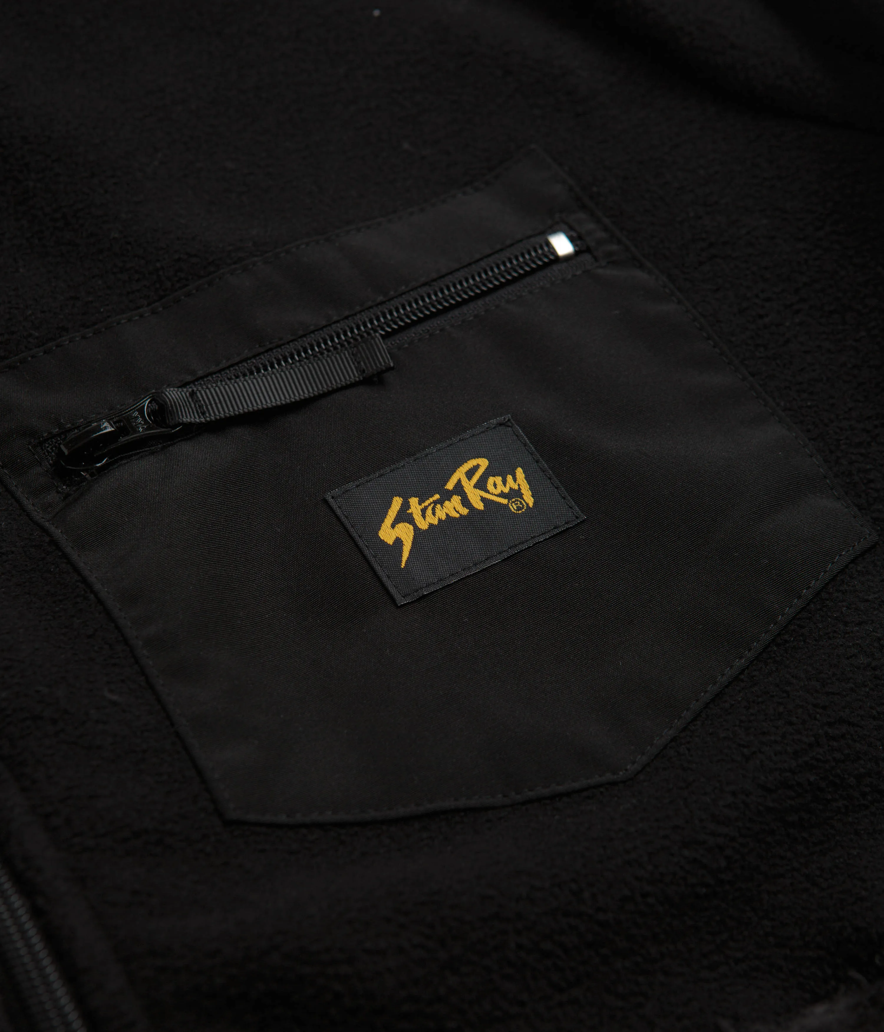 Stan Ray Patchwork Fleece Jacket - Black