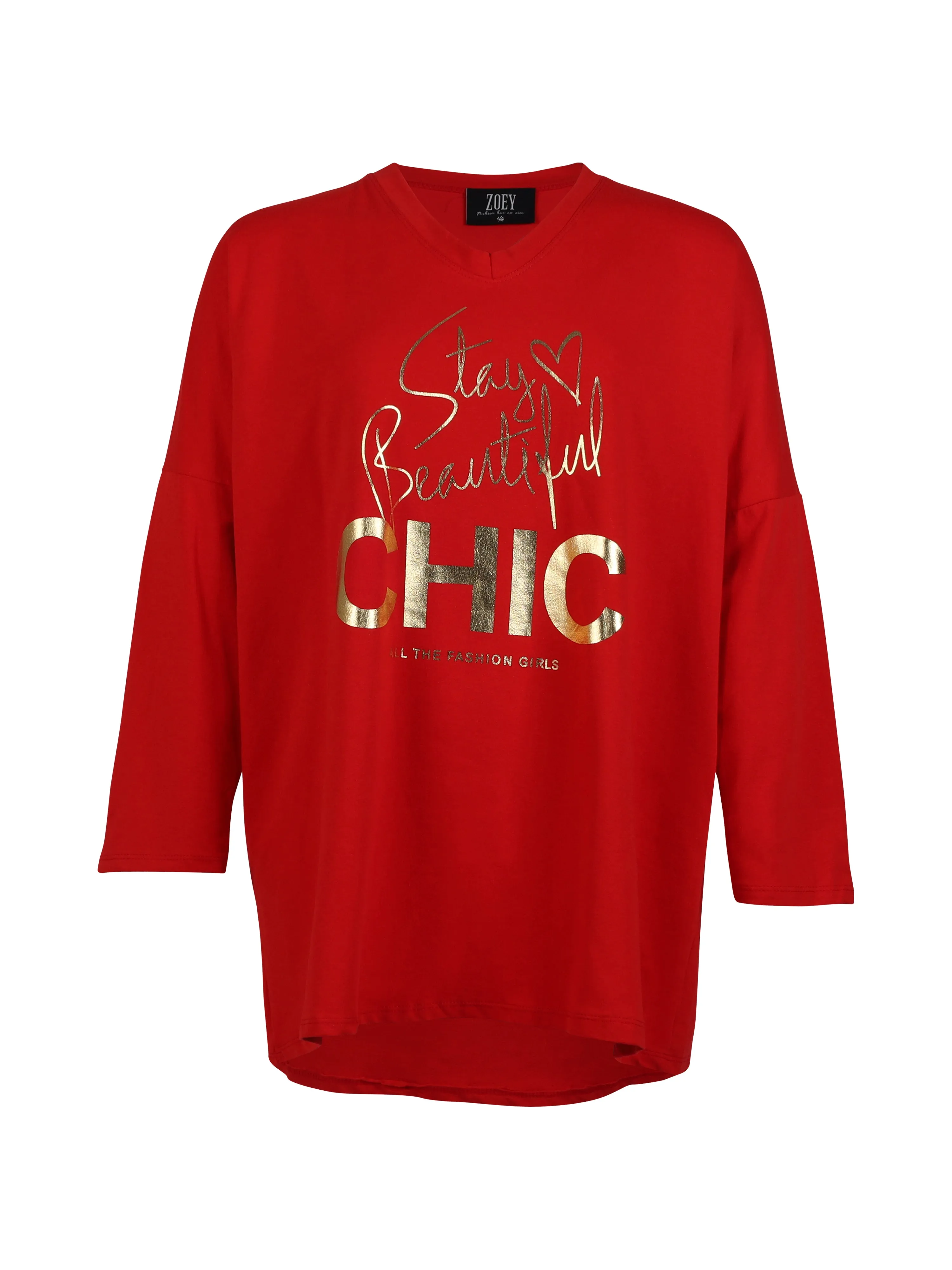 STAY SWEATSHIRT - Bright red