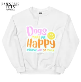 SWEATSHIRT - DOGS MAKE ME HAPPY