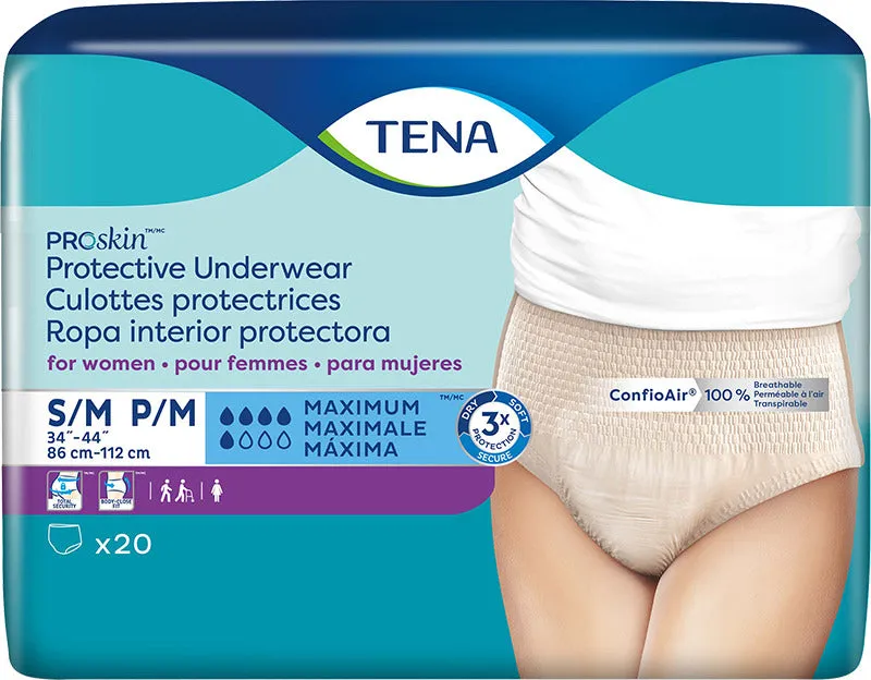 TENA ProSkin Incontinence Underwear for Women with Maximum Absorbency