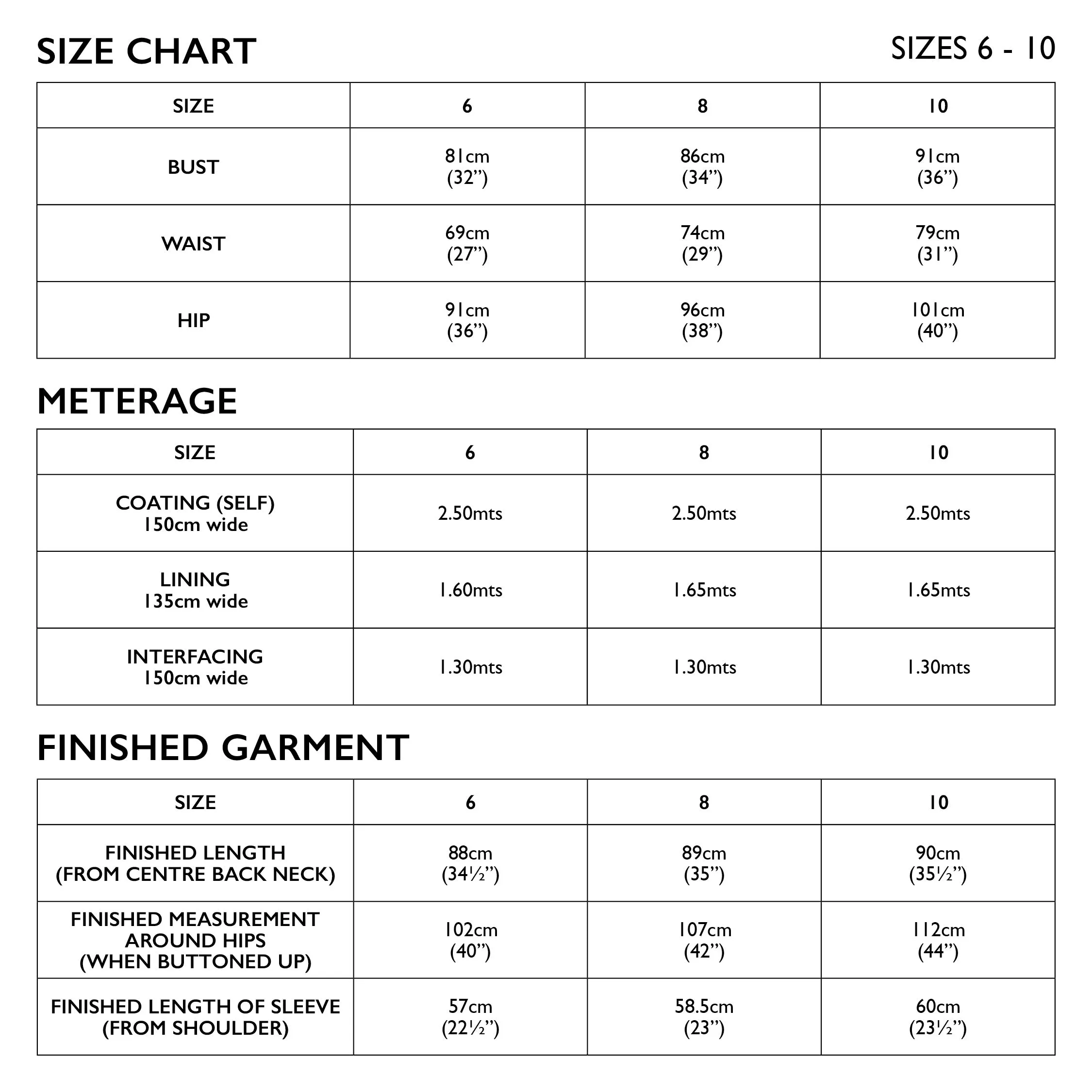 TESSUTI • Oslo Coat Sewing Pattern (6 - 10)