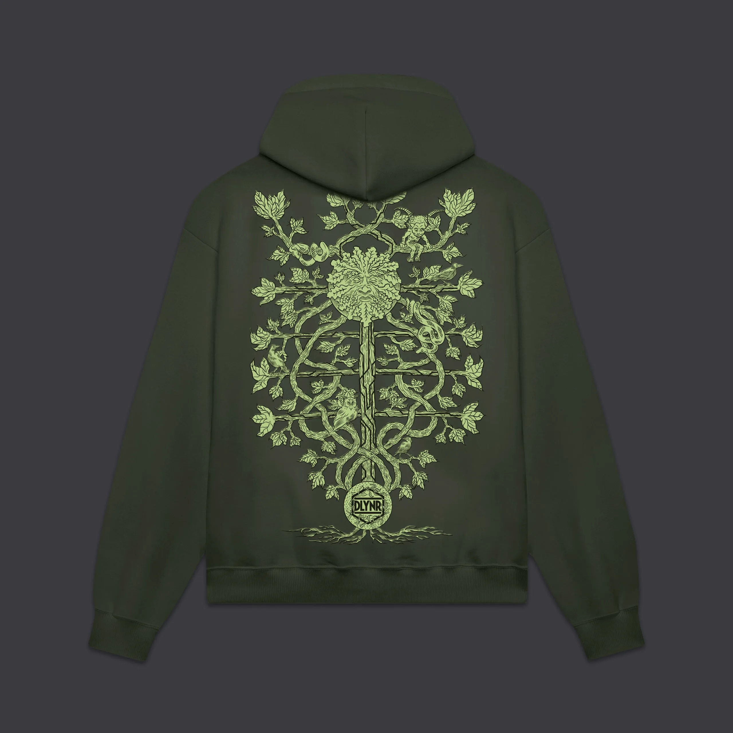 The Green Man Hoodie Forest Night