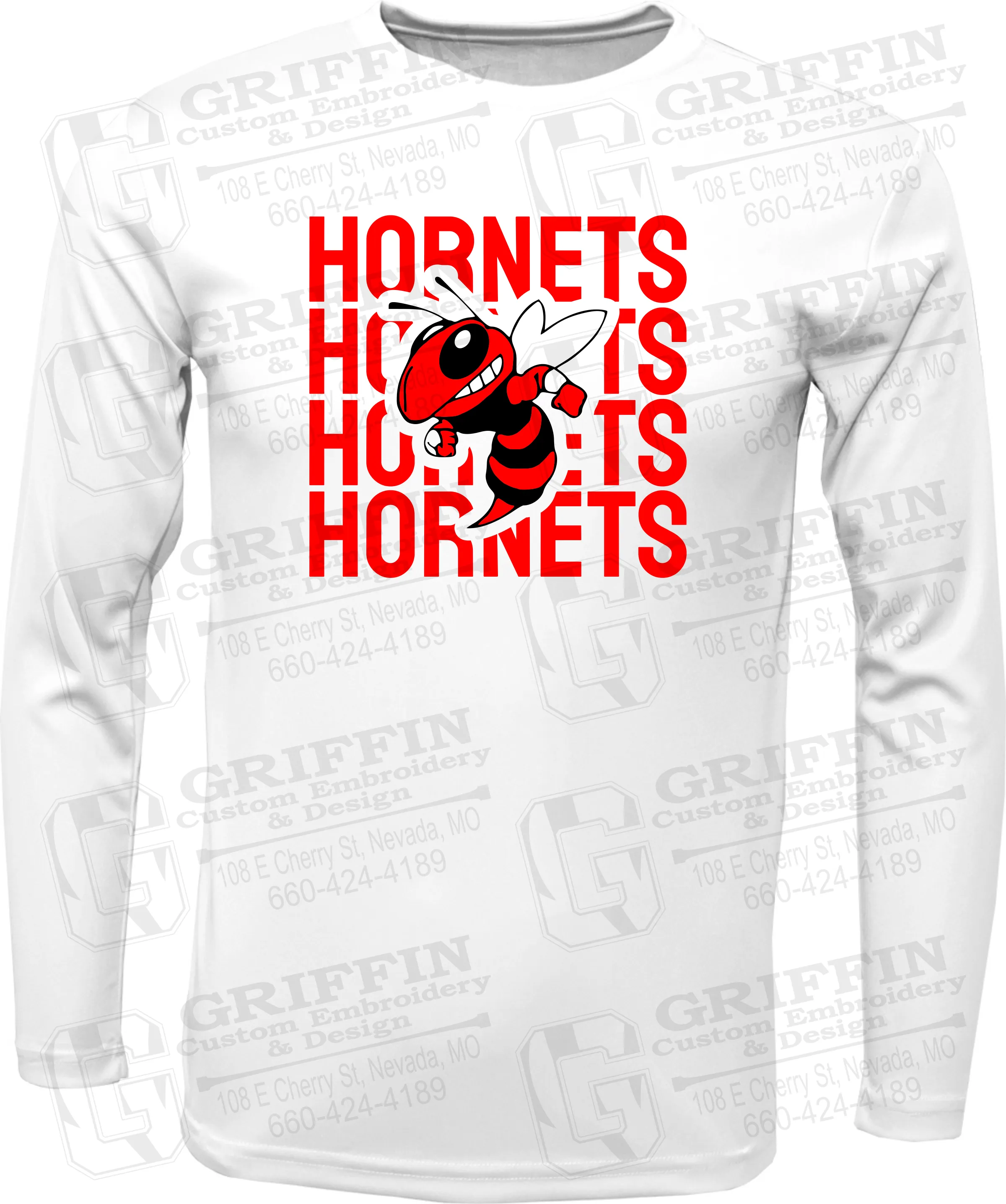 Toddler Dry-Fit Long Sleeve T-Shirt - Hume Hornets 24-C