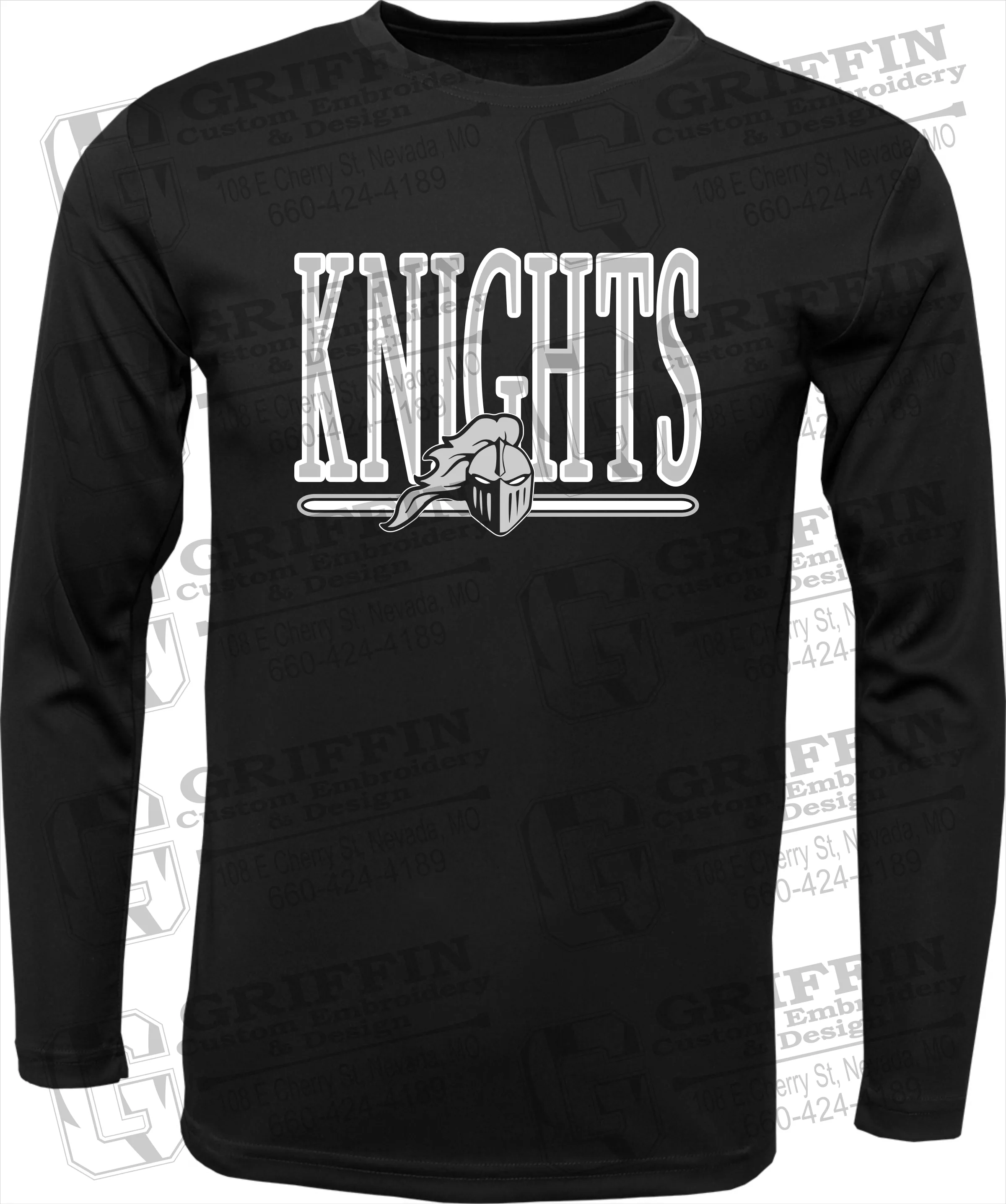 Toddler Dry-Fit Long Sleeve T-Shirt - NEVC Knights 23-E