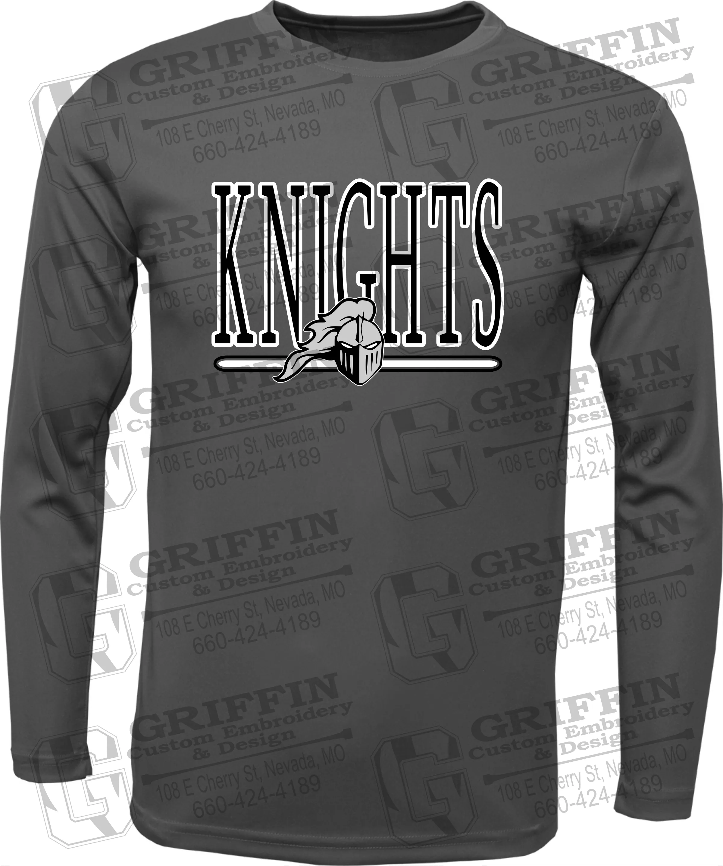 Toddler Dry-Fit Long Sleeve T-Shirt - NEVC Knights 23-E