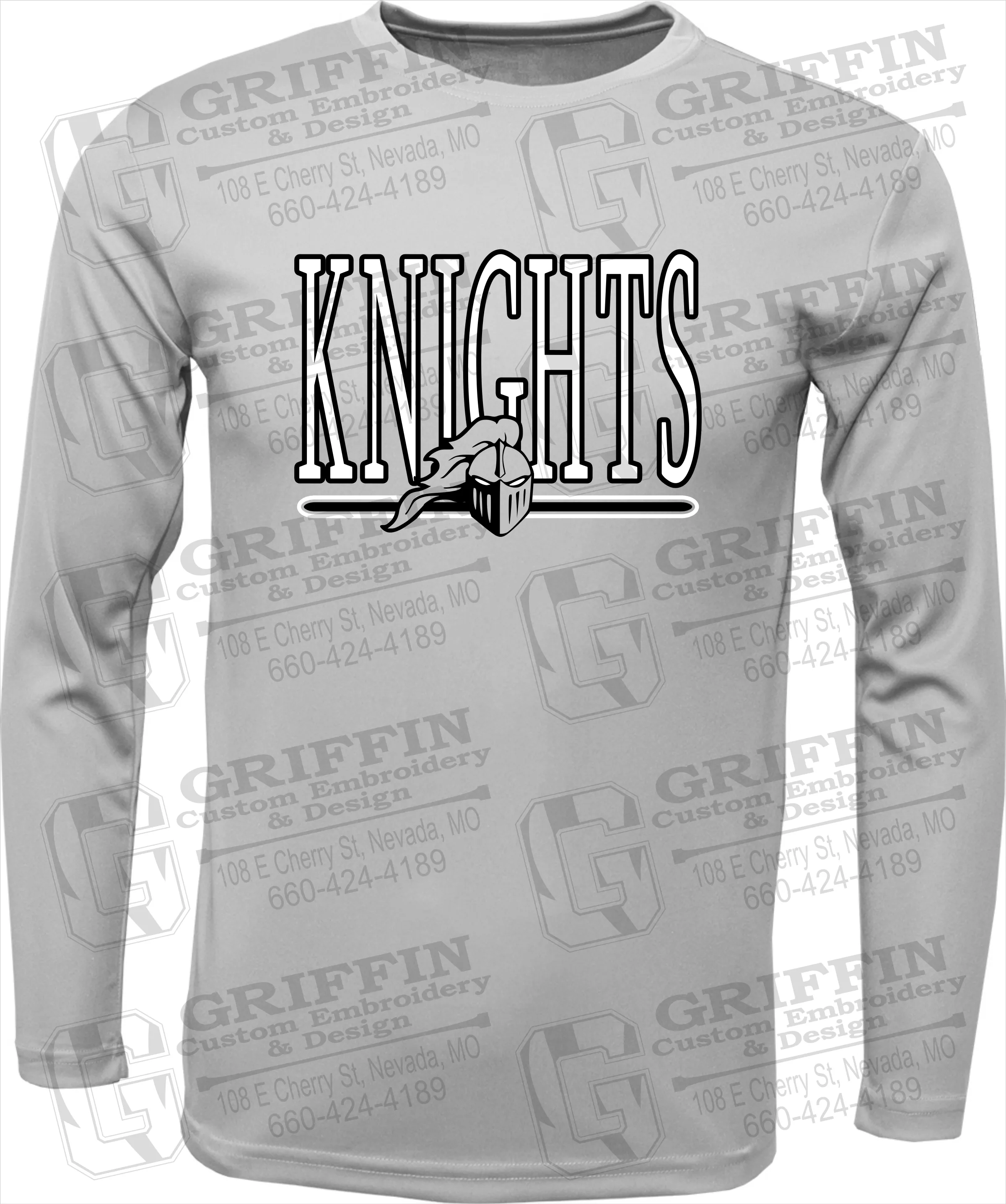 Toddler Dry-Fit Long Sleeve T-Shirt - NEVC Knights 23-E