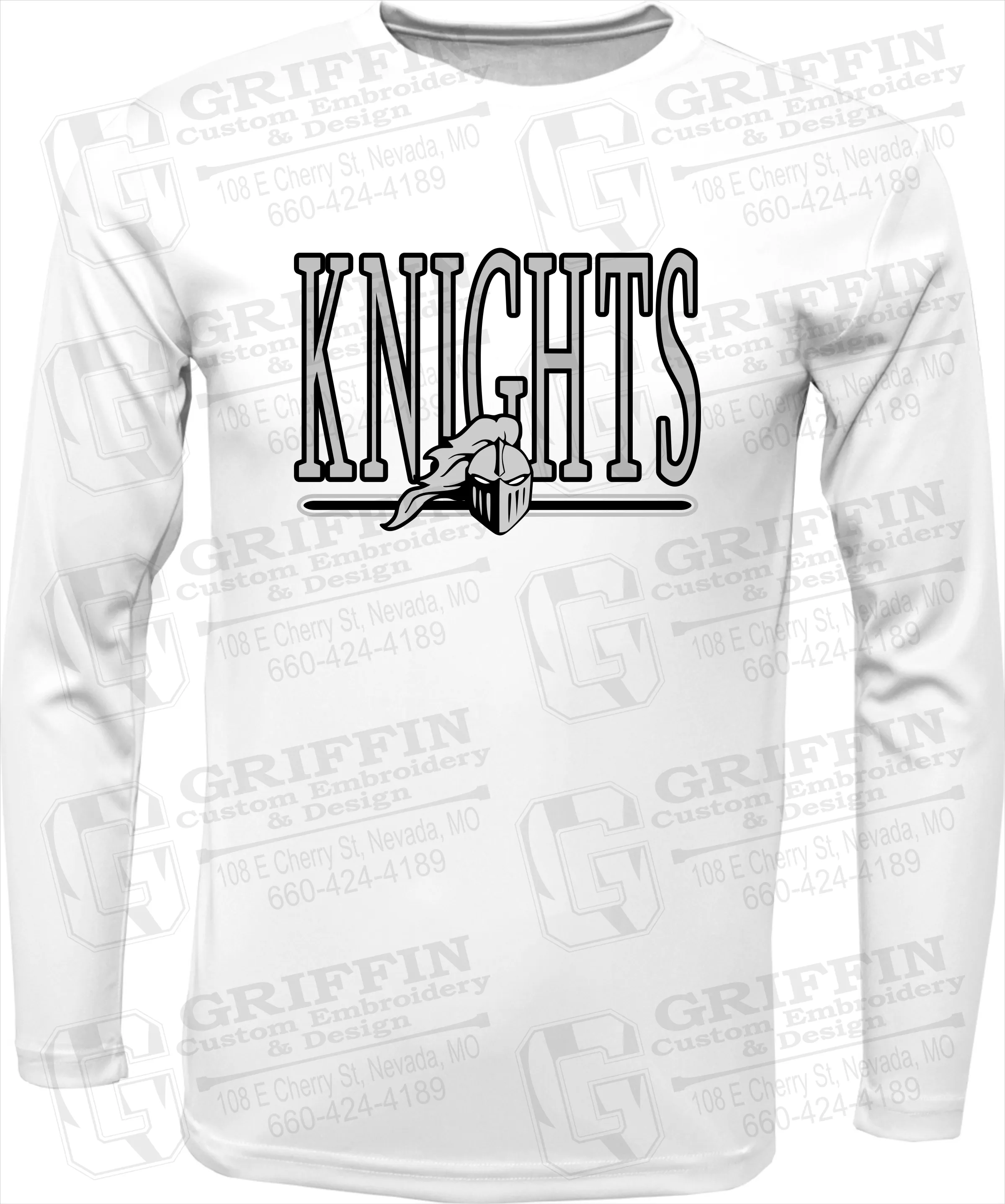 Toddler Dry-Fit Long Sleeve T-Shirt - NEVC Knights 23-E